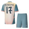 Conjunto (Camiseta+Pantalón Corto) Manchester City De Bruyne 17 Cuarta Equipación 2024-25 - Niño